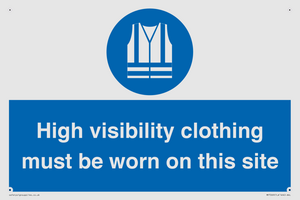 MP7269: High visibility clothing must be worn on this site