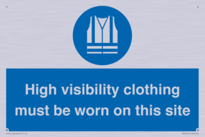 MP7269: High visibility clothing must be worn on this site