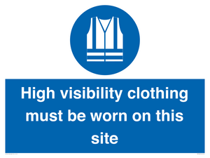 MP7269: High visibility clothing must be worn on this site