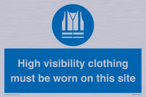 MP7269: High visibility clothing must be worn on this site