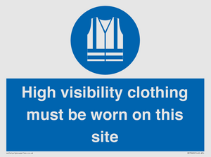 MP7269: High visibility clothing must be worn on this site