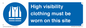 MP7269: High visibility clothing must be worn on this site