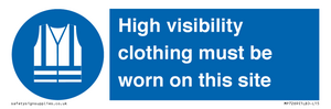 MP7269: High visibility clothing must be worn on this site
