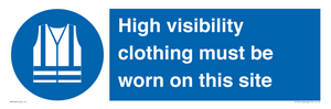 MP7269: High visibility clothing must be worn on this site