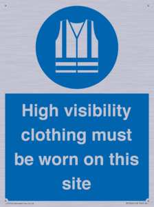 MP7269: High visibility clothing must be worn on this site