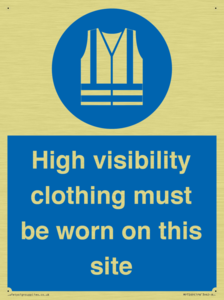 MP7269: High visibility clothing must be worn on this site