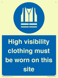 MP7269: High visibility clothing must be worn on this site