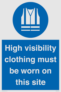 MP7269: High visibility clothing must be worn on this site