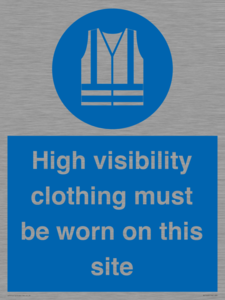 MP7269: High visibility clothing must be worn on this site
