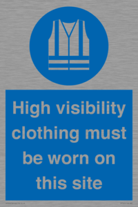 MP7269: High visibility clothing must be worn on this site