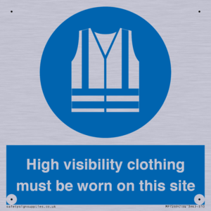 MP7269: High visibility clothing must be worn on this site