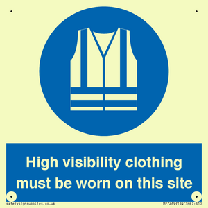MP7269: High visibility clothing must be worn on this site