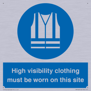MP7269: High visibility clothing must be worn on this site