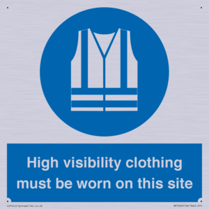 MP7269: High visibility clothing must be worn on this site