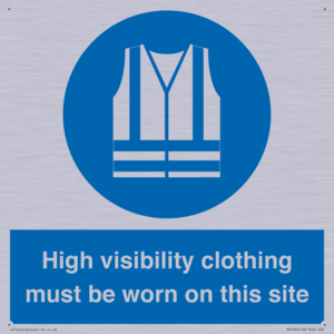 MP7269: High visibility clothing must be worn on this site