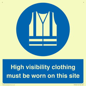 MP7269: High visibility clothing must be worn on this site
