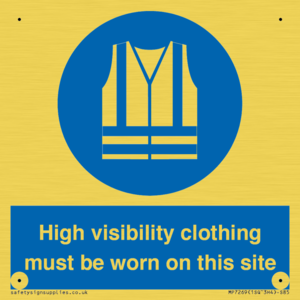 MP7269: High visibility clothing must be worn on this site