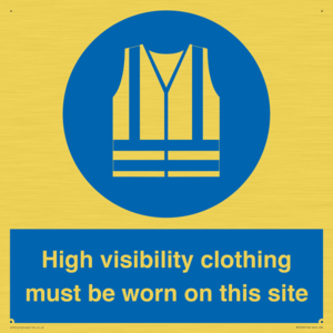 MP7269: High visibility clothing must be worn on this site