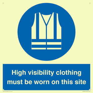 MP7269: High visibility clothing must be worn on this site