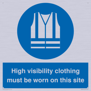 MP7269: High visibility clothing must be worn on this site