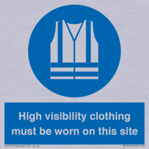 MP7269: High visibility clothing must be worn on this site