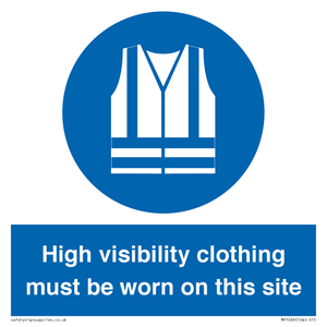 MP7269: High visibility clothing must be worn on this site