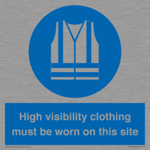 MP7269: High visibility clothing must be worn on this site