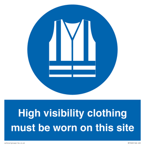 MP7269: High visibility clothing must be worn on this site