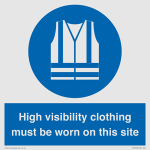 MP7269: High visibility clothing must be worn on this site