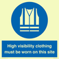 MP7269: High visibility clothing must be worn on this site