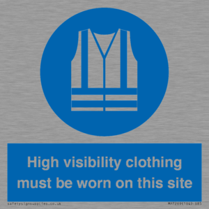 MP7269: High visibility clothing must be worn on this site