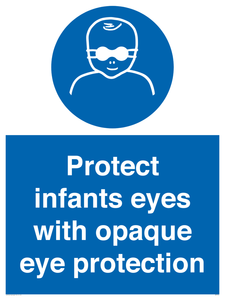 MP7516: Protect infants eyes with opaque eye protection