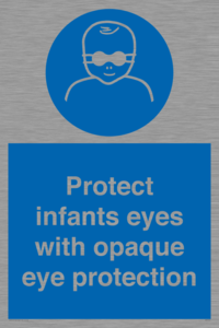 MP7516: Protect infants eyes with opaque eye protection