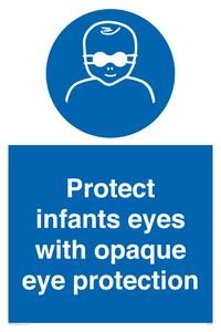 MP7516: Protect infants eyes with opaque eye protection