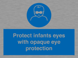 MP7516: Protect infants eyes with opaque eye protection