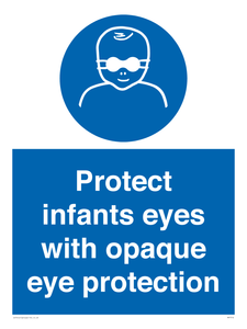 MP7516: Protect infants eyes with opaque eye protection