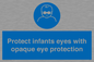 MP7516: Protect infants eyes with opaque eye protection