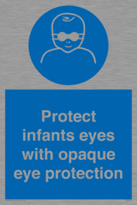 MP7516: Protect infants eyes with opaque eye protection