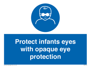 MP7516: Protect infants eyes with opaque eye protection
