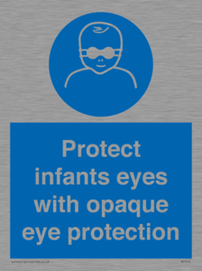 MP7516: Protect infants eyes with opaque eye protection