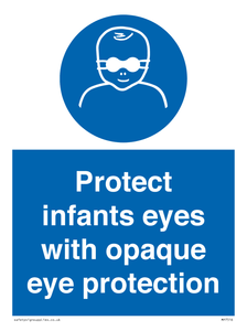 MP7516: Protect infants eyes with opaque eye protection