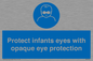 MP7516: Protect infants eyes with opaque eye protection