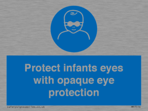 MP7516: Protect infants eyes with opaque eye protection