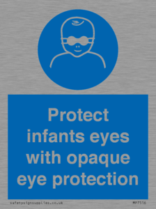 MP7516: Protect infants eyes with opaque eye protection