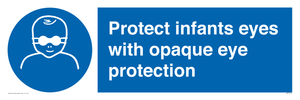 MP7516: Protect infants eyes with opaque eye protection
