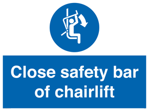 MP7517: Close safety bar of chairlift