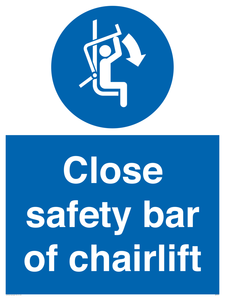 MP7517: Close safety bar of chairlift