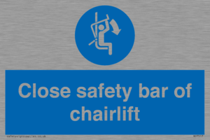 MP7517: Close safety bar of chairlift