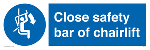 MP7517: Close safety bar of chairlift