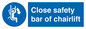 MP7517: Close safety bar of chairlift